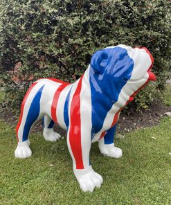 Large British Bulldog in Union Jack Colours