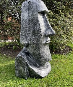 Large Easter Island Head in Silver
