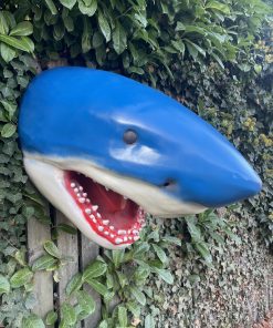 Wall Mountable Shark Head in Blue