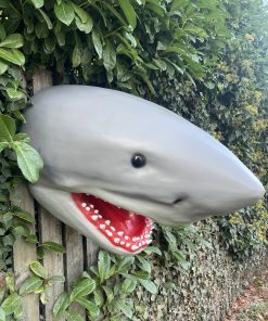 Wall Mountable Shark Head in Grey