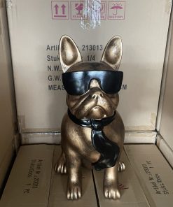 Antique Gold French Bulldog in Sun Glasses