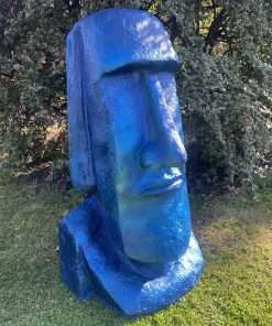 Large Easter Island Head in Blue