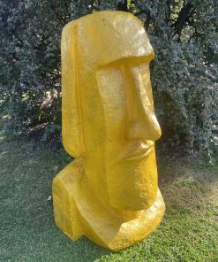 Large Easter Island Head in Yellow