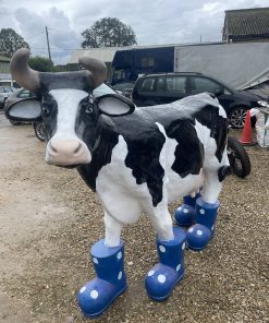 Life-size Cow with Welly Boots