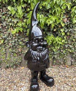 Large 95cm Tall Garden Gnome in Black