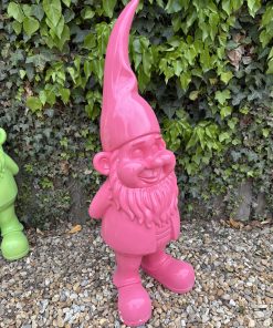 Large 95cm Tall Garden Gnome in Pink