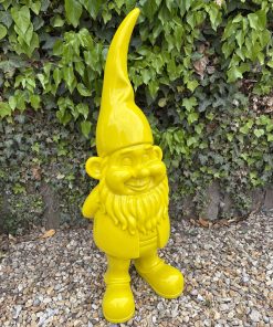 Large 95cm Tall Garden Gnome in Yellow